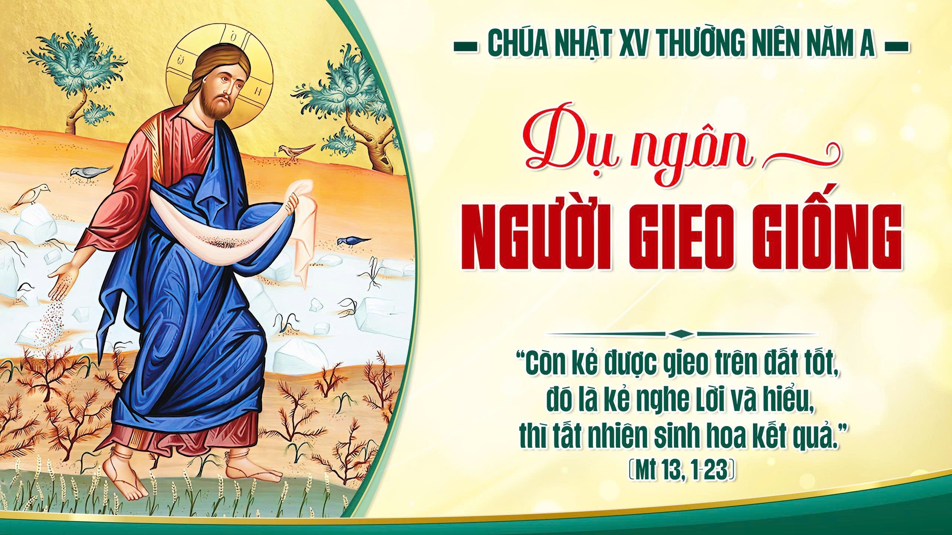 Suy Niệm Lời Chúa | Chúa Nhật Tuần XV Mùa Thường Niên | Mt 13,1-23 | Phút Cầu Nguyện